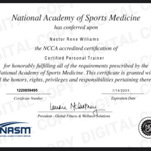 NASM CPT Cert